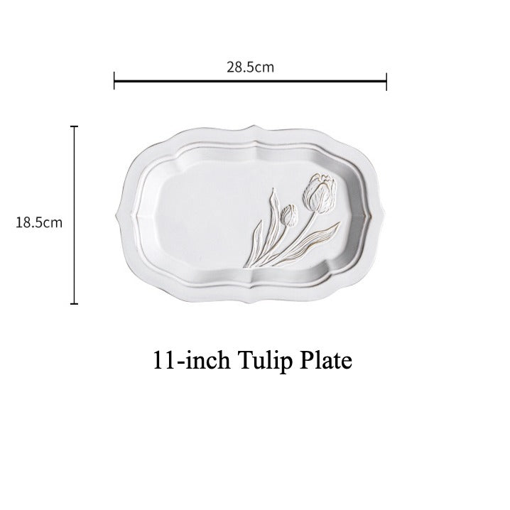 Botanical Embossed Plate