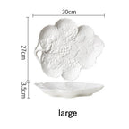 Snowy Leaf Harvest Plate