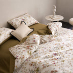 Evren Floral Egyptian Cotton Bedding Set