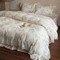 Perpetua Rosy Lace Bedding Set