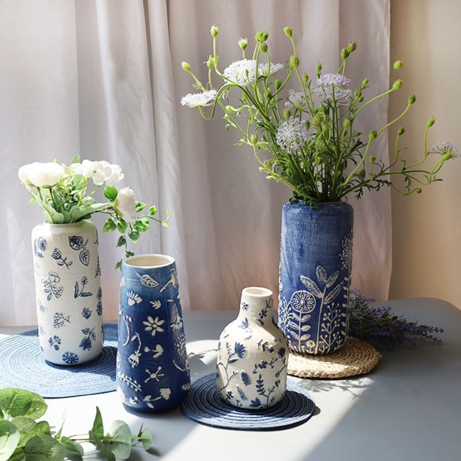 Blue Ceramic Vase