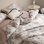 Cyria Pearl Garden Floral Egyptian Cotton Bedding Set