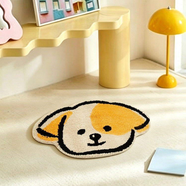Yellow Fluffy Bath Mat