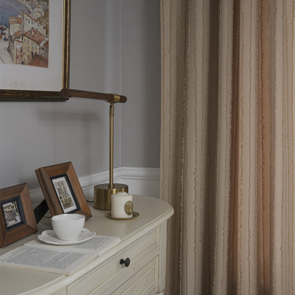 Textured Fringe Curtain