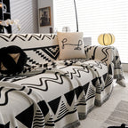 Monochrome Tribal Sofa Cover