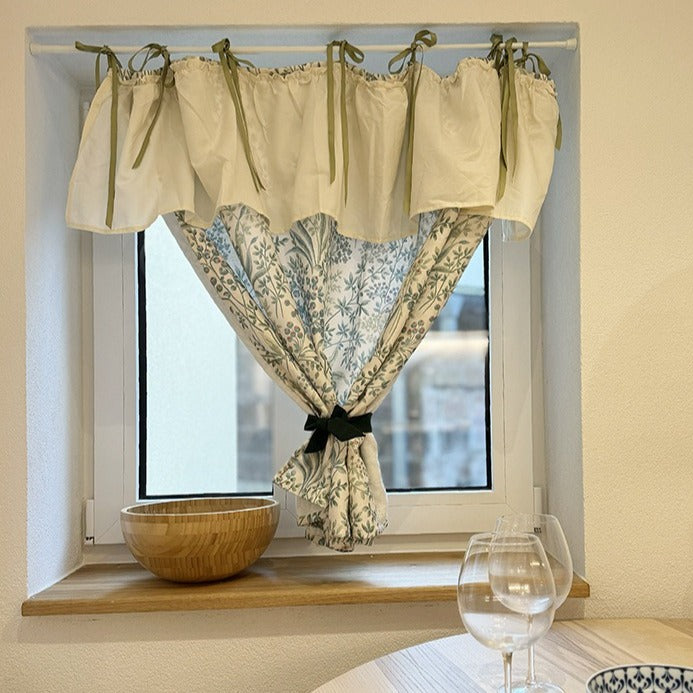 Herbal Floral Cabinet Curtain