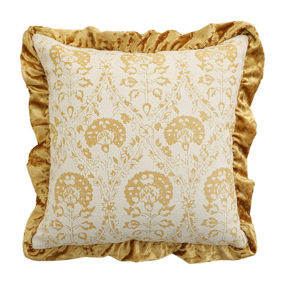 Ornate Ruffle Cushion - FINAL SALE