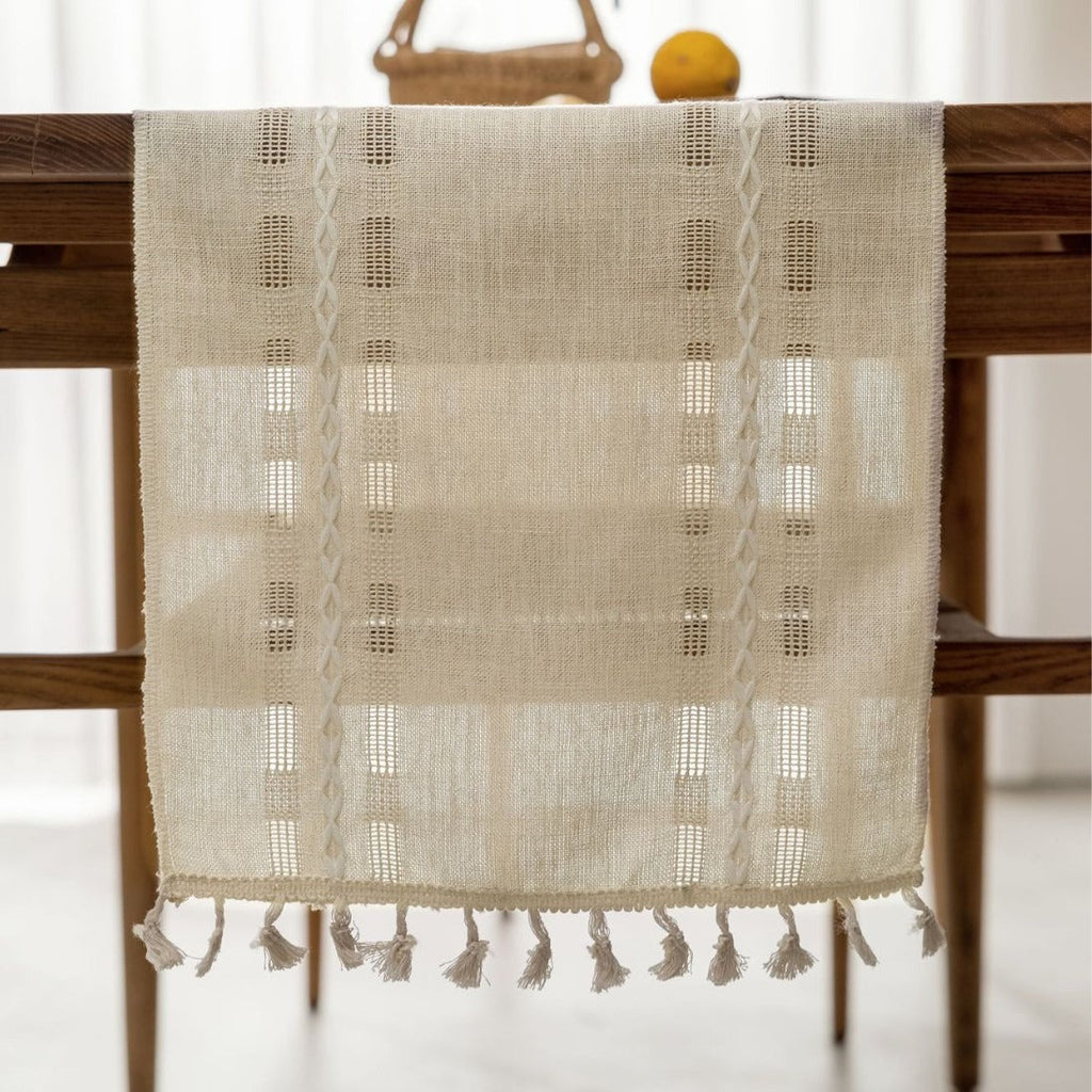 Rustic Openwork Table Runner