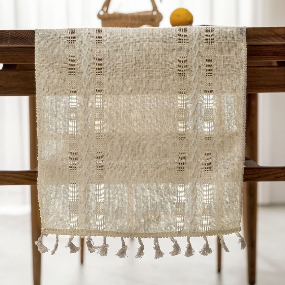Rustic Openwork Table Runner