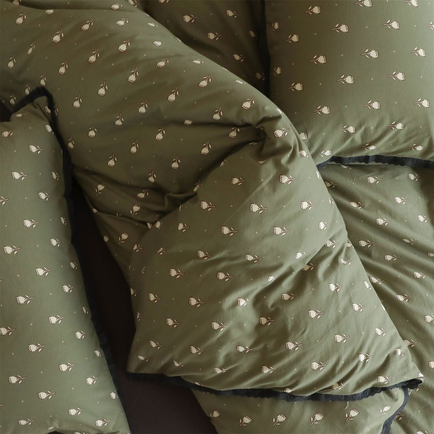 Flower & Matcha Bedding Set