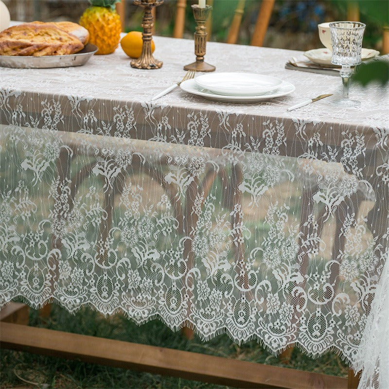 Lawn Party Lace Table Cloth