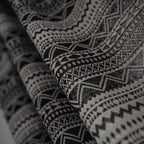 Wild Black Geometry Tassel Curtain