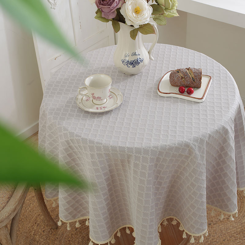 Soft Grid Morning Tablecloth