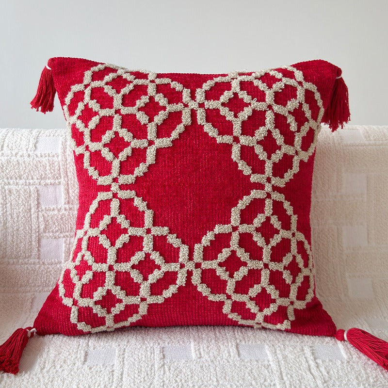 Crimson Knot Cushion Collection