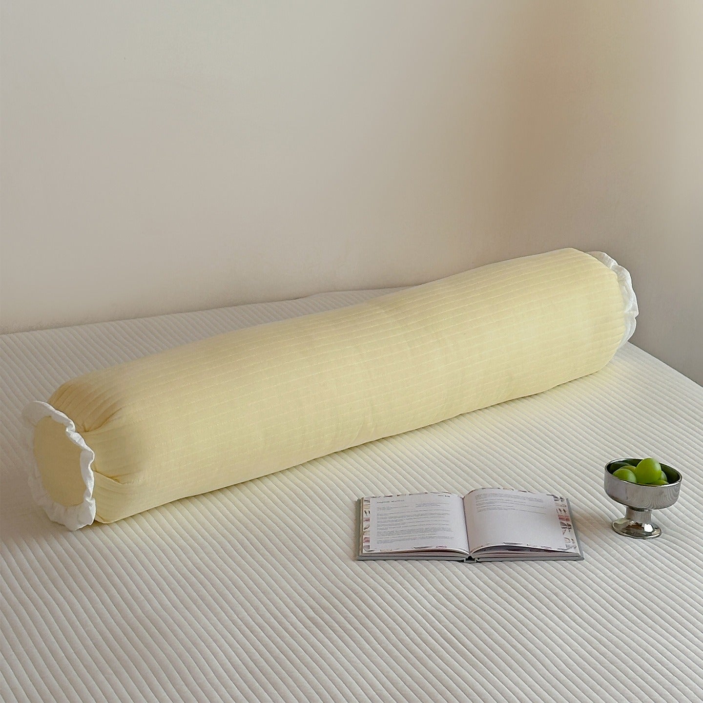Pastel Frill Bolster Pillow