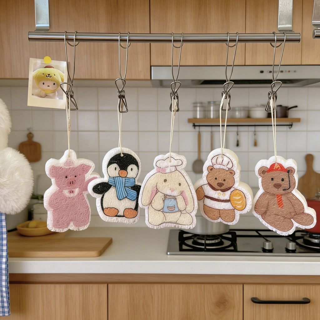 Bakery Animal Dish Sponge Set