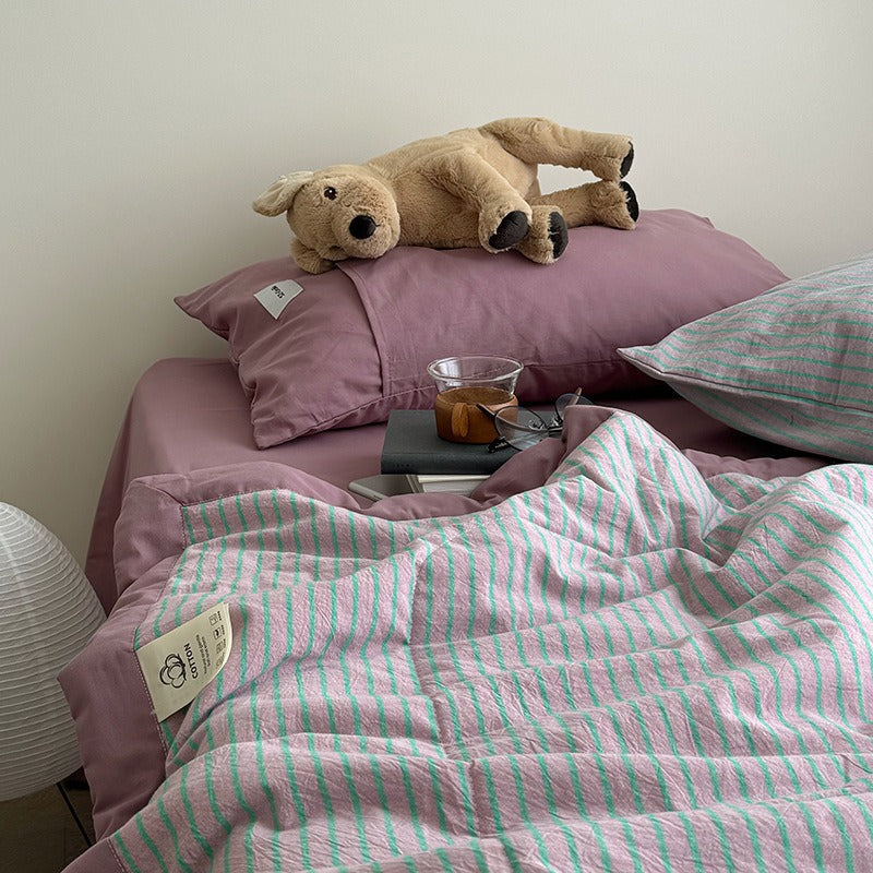 ColourPop Stripe Summer Quilted Blanket