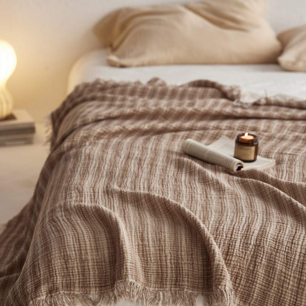 Woven Stripe Throw Blanket
