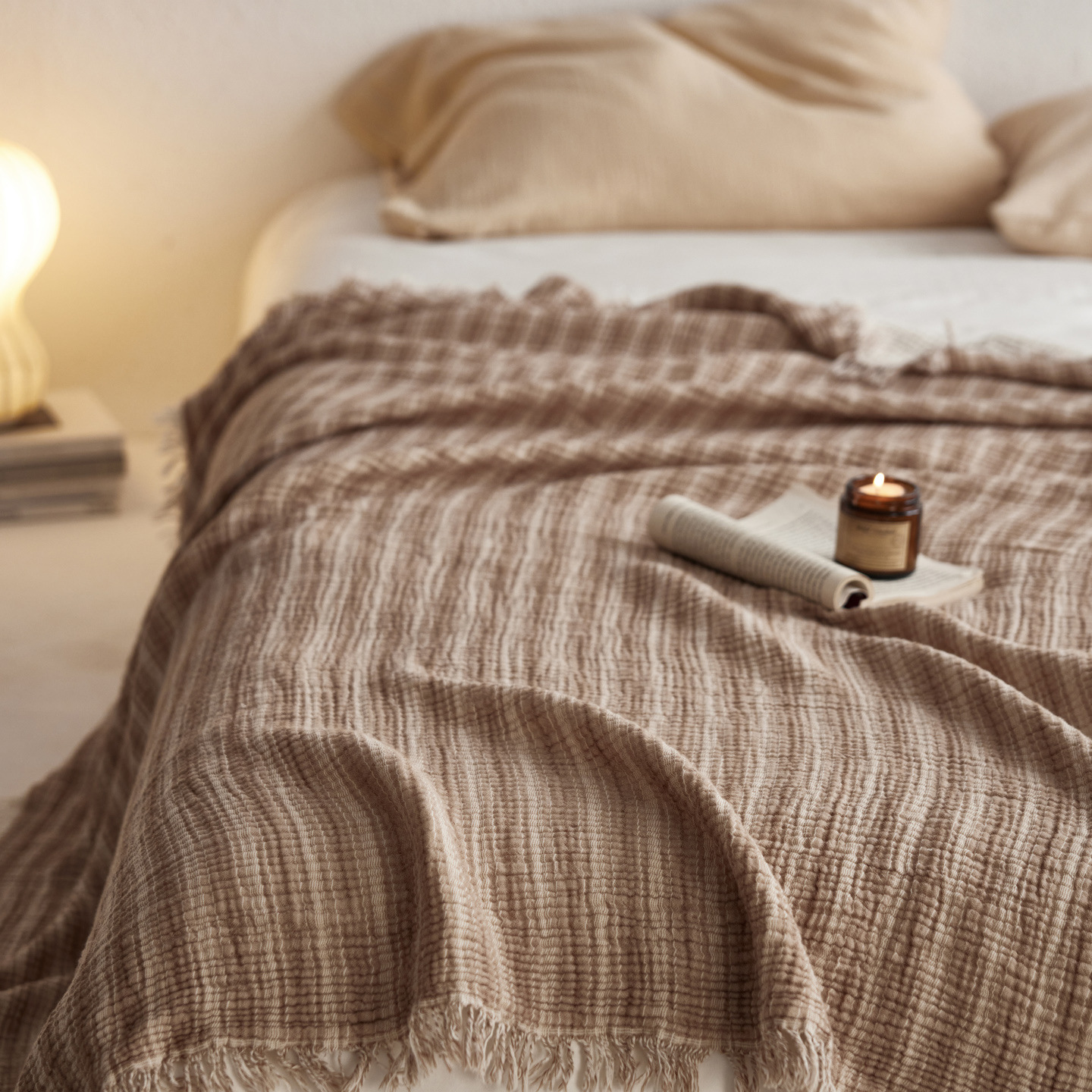 Woven Stripe Throw Blanket