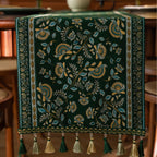 Vintage Bloom Tassel Table Runner