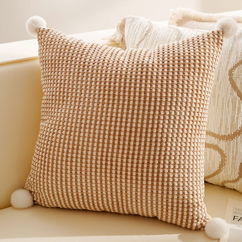 Creamy Boho Cushion