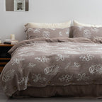 Wabi Sabi Floral Cotton Linen Bedding Set