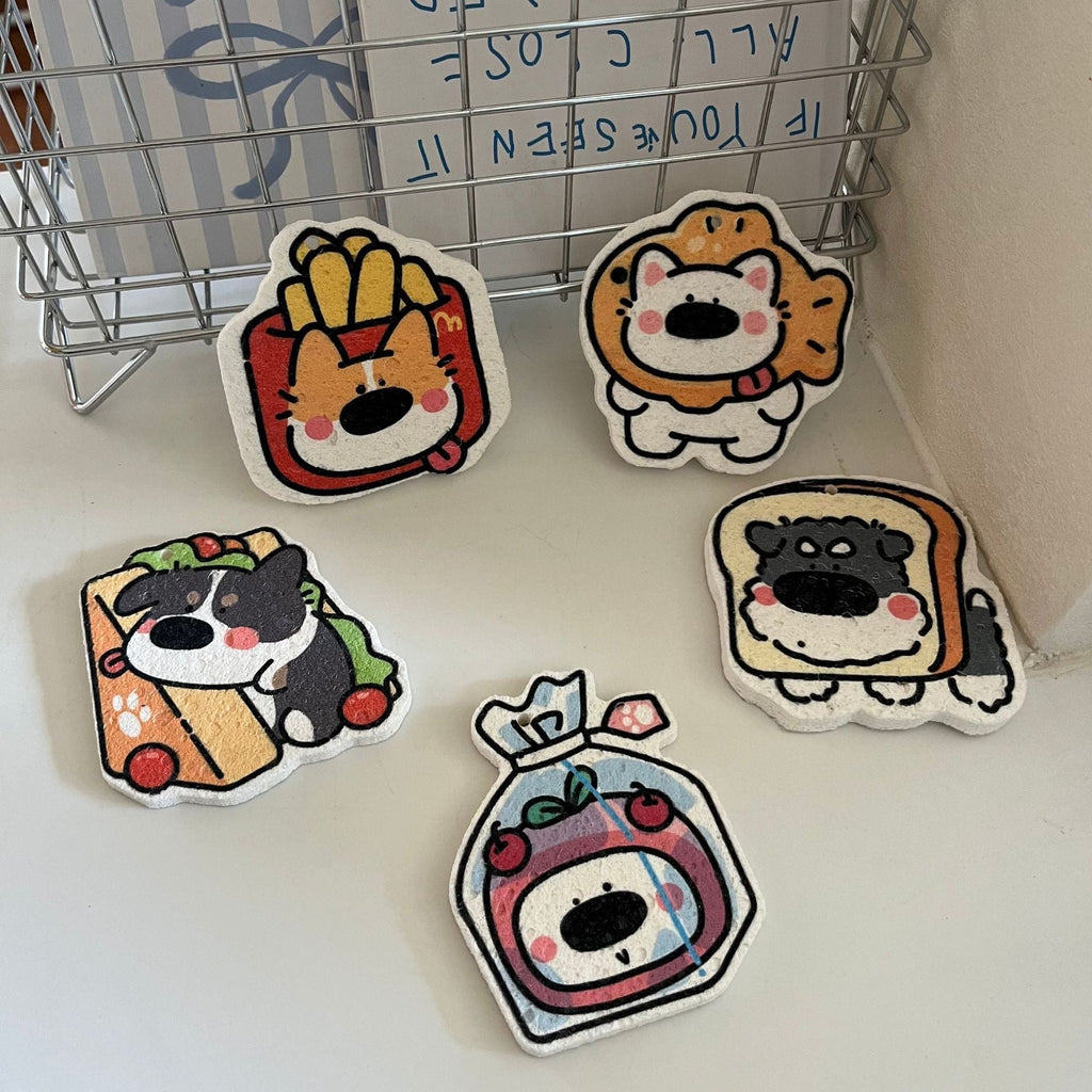 Foodie Puppy Dish Sponge Set