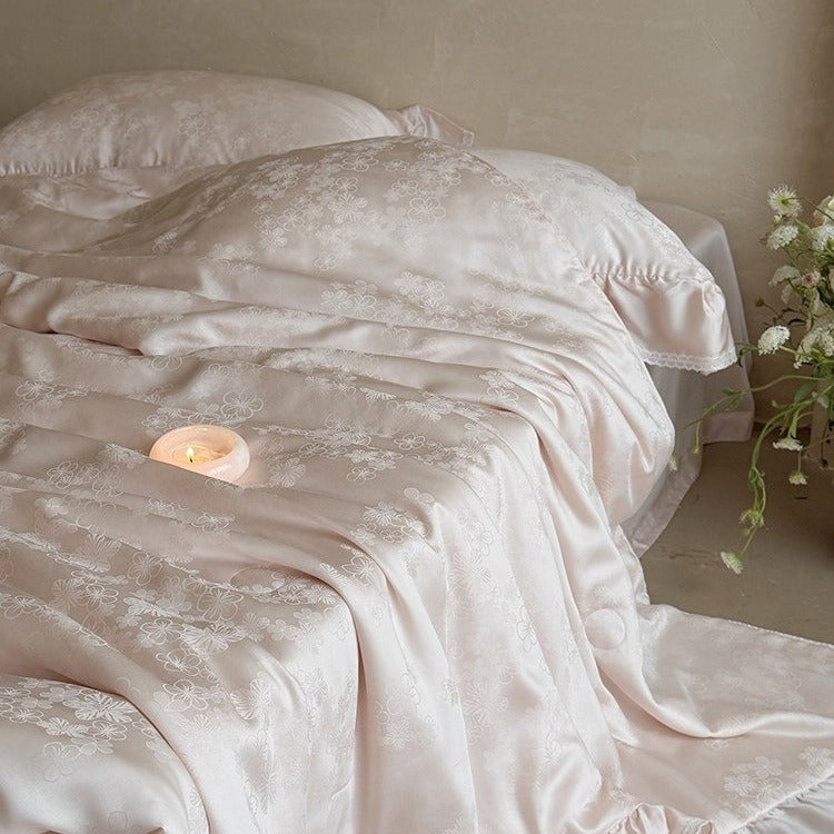 Flower Shower Summer Quilted Blanket
