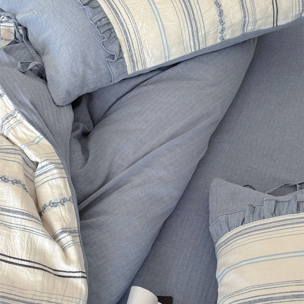 Sea Salt Stripe Bedding Set