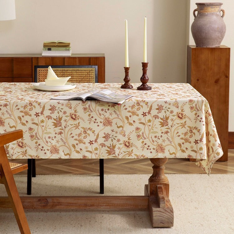 Vintage Floral Vine Tablecloth