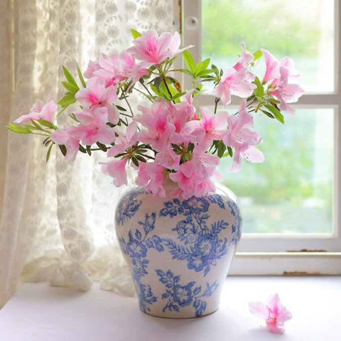Blue Countryside Ceramic Vase