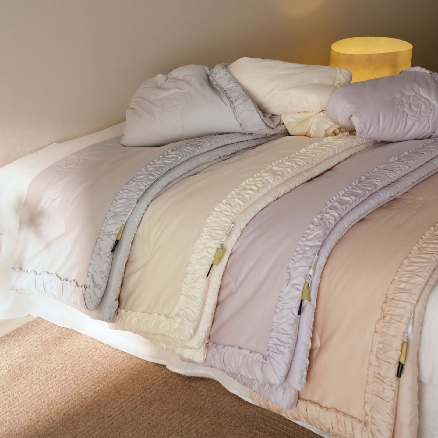 Buttercream Ruffle Bedding Set