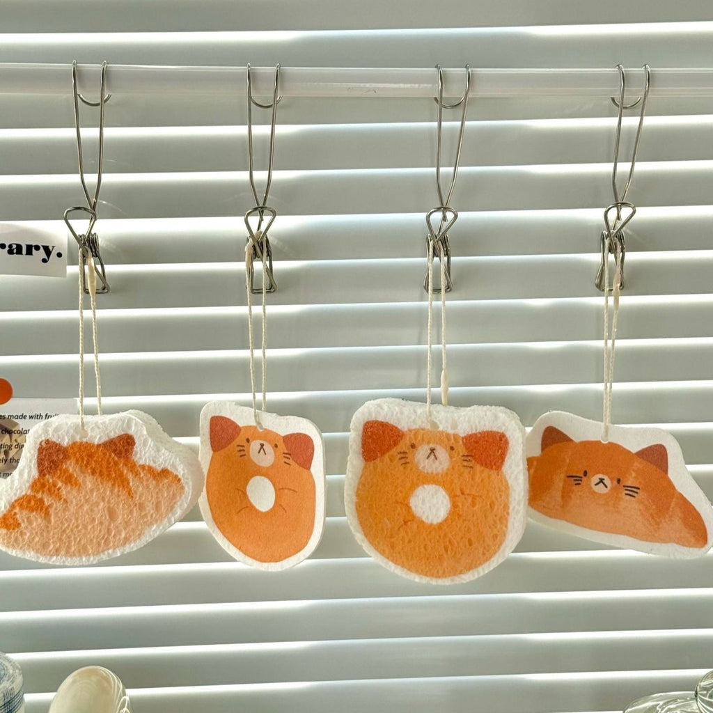 Bread Kitty Dish Sponge Set
