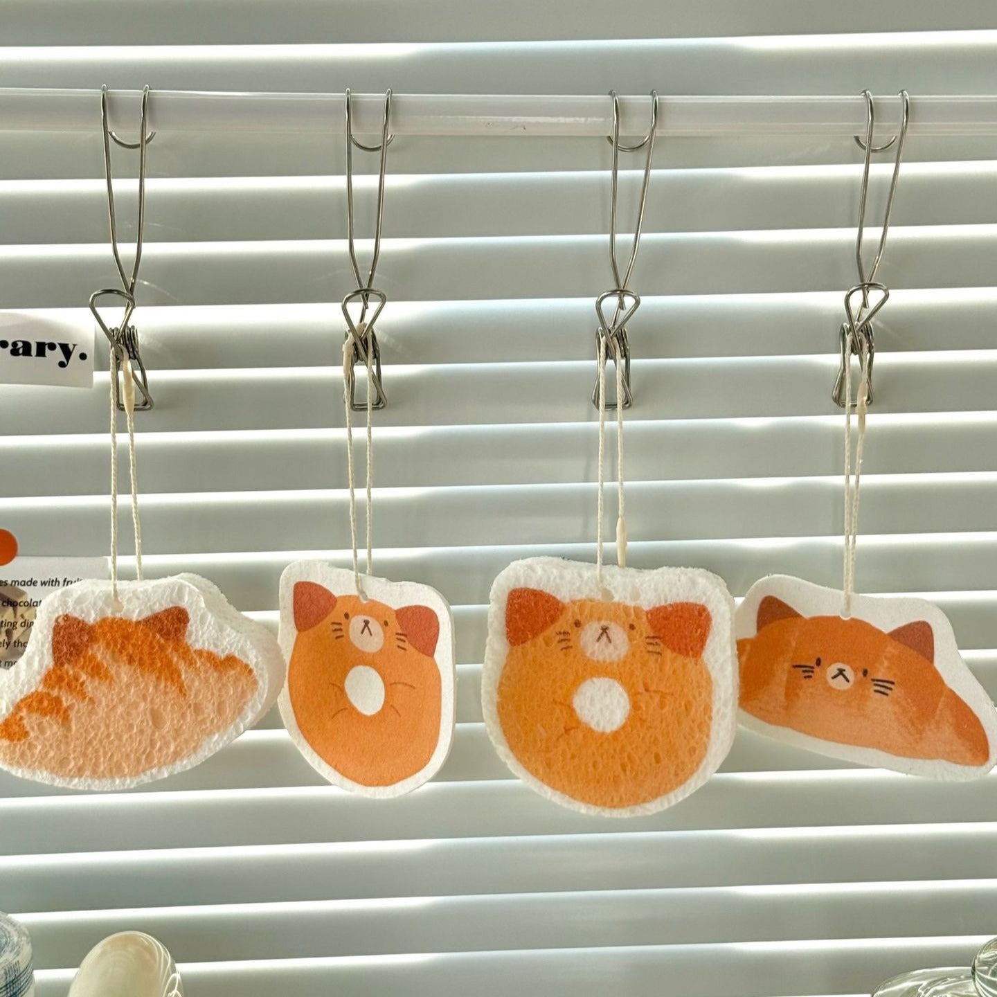 Bread Kitty Dish Sponge Set