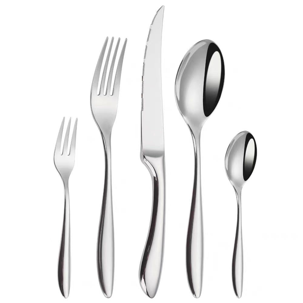 Marissa Silver Luxury Stainless Steel Cutlery Set
