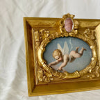Vintage Gold Mini Mirror Top Frame