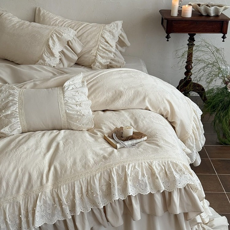 French Garden Frill Bedding Set