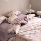 Elara Watercolor Floral Egyptian Cotton Bedding Set