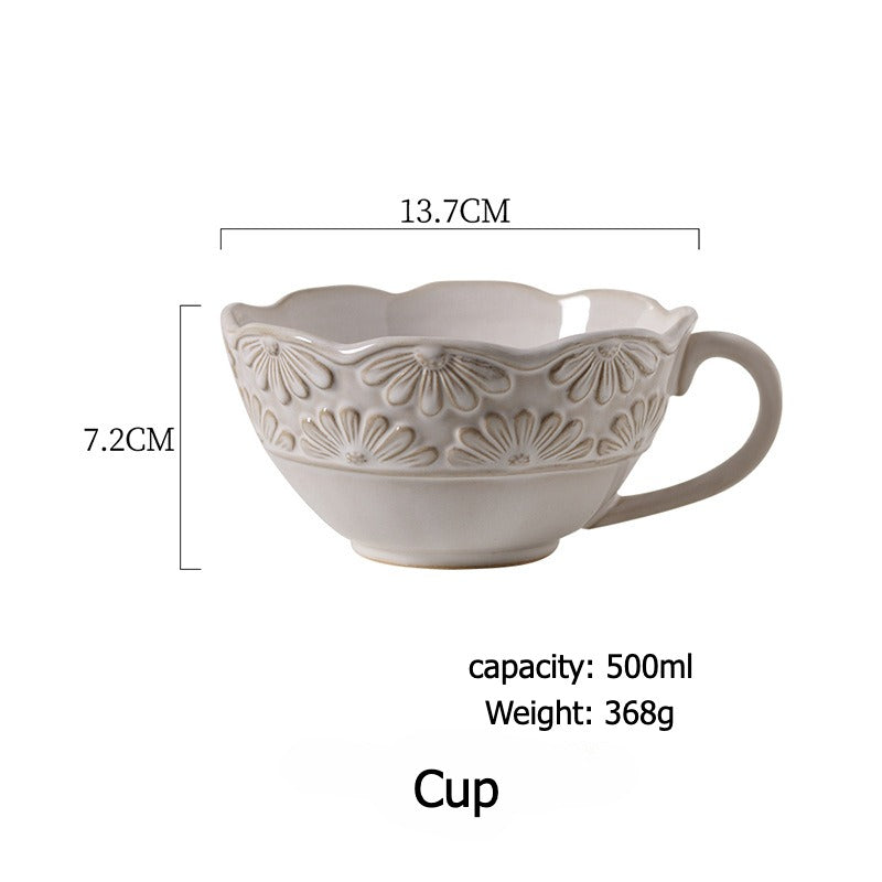 Garland Embossed Ceramic Dinnerware