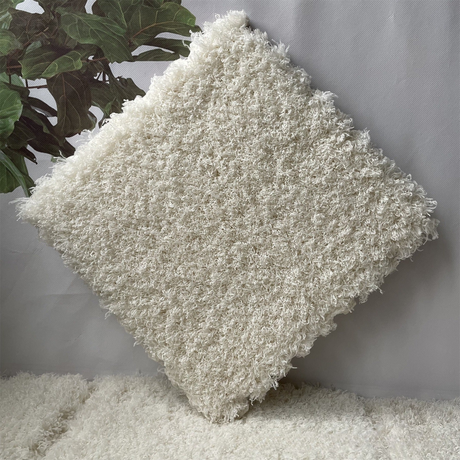 Fluffy Puzzle Tile Set - Lavender Cloud