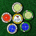 🔥(Golf trainer)Golf Ball Marker Round Cap Clip Mark with Level Function🔥(Buy 1 Get 1 Free)