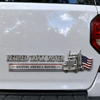 🚚 Retired Truck Driver Car Emblem Badge