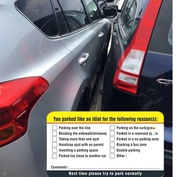 You Parked Like an Id10t Cards