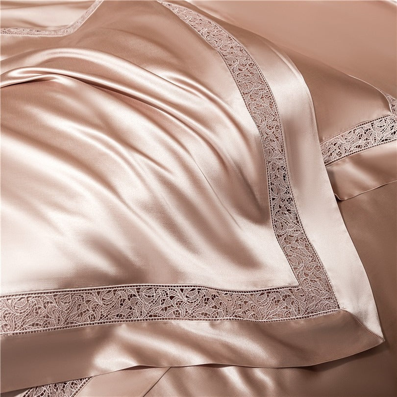 Willa Rose Gold Modern Egyptian Cotton Satin Bedding Set