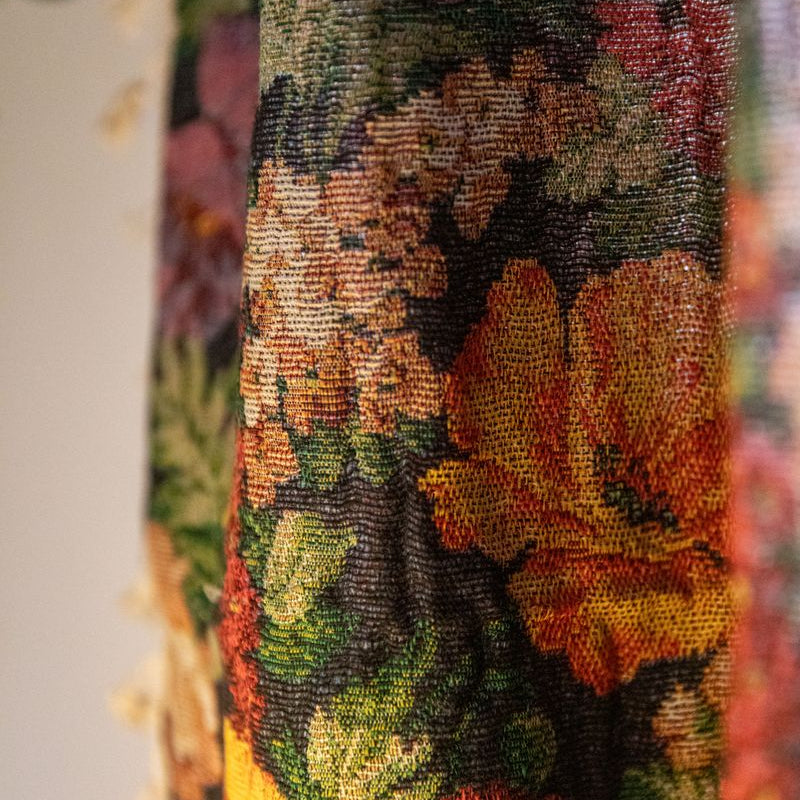 Retro Blossoming Curtain