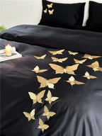 Papillon Butterfly Embroidered Egyptian Cotton Bedding Set