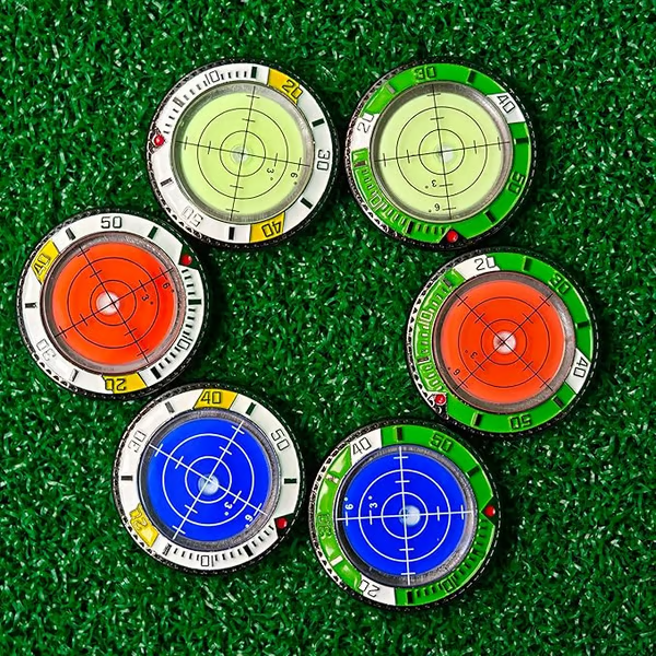 🔥(Golf trainer)Golf Ball Marker Round Cap Clip Mark with Level Function🔥(Buy 1 Get 1 Free)