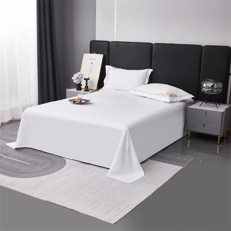 Lagertha Gold Hotel Embroidered Border Egyptian Cotton Bedding Set