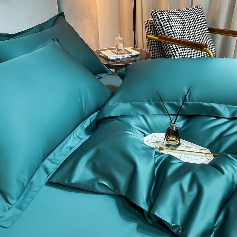 Neo Green Silky Egyptian Cotton Bedding Set
