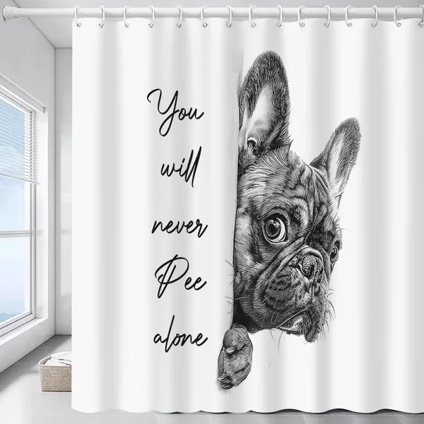 "Are You Pooping?" Donkey Shower Curtain